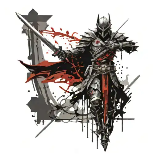 A Death Knight With A Sword