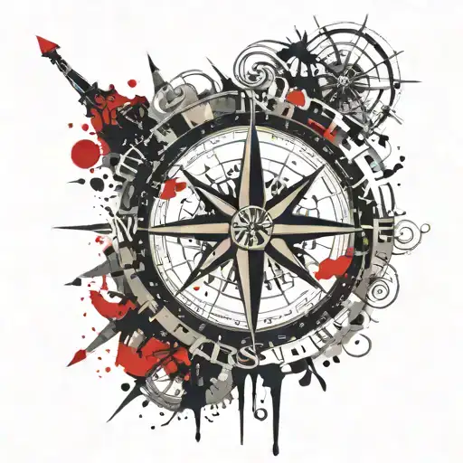 Compass With Phrase Not All Those Who Wander Are Lost