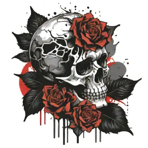 Skull And Roses