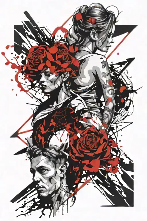 Couple Tattoo For Husband And Wife Who Are Best Friends