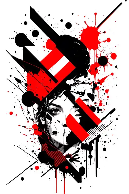 Abstract Geometric Design Sleeve