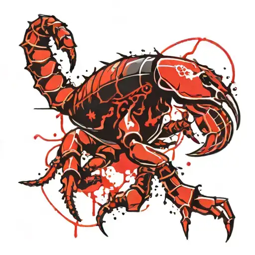 Scorpion Crawling On Number 13