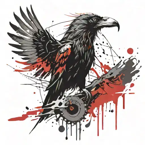 Screaming Demonic Crow