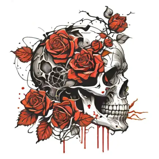 Skull And Roses