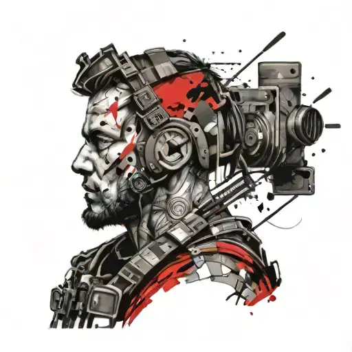 Military Man Looking