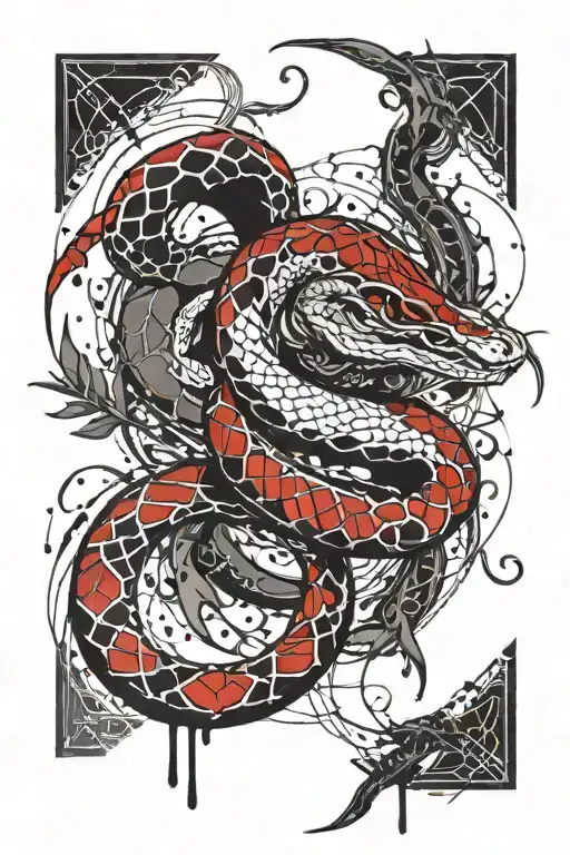 Sun Moon Snake Wrapped