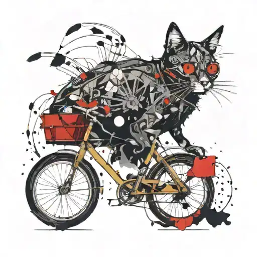 Beetle Bicycle Cat Black