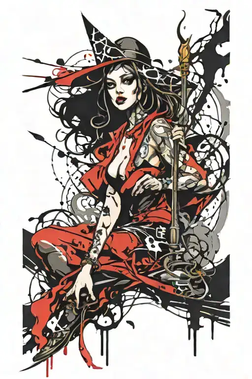 Malificenta From The Movie Witch Casting A Spell