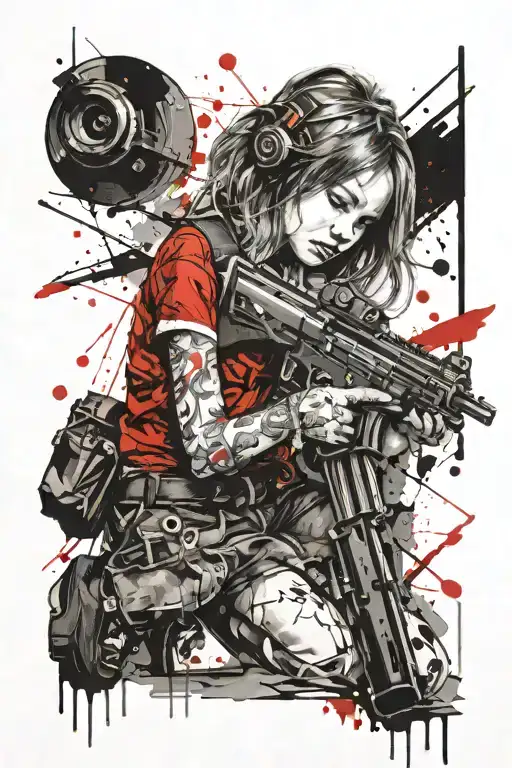 Little Girl With A Gun