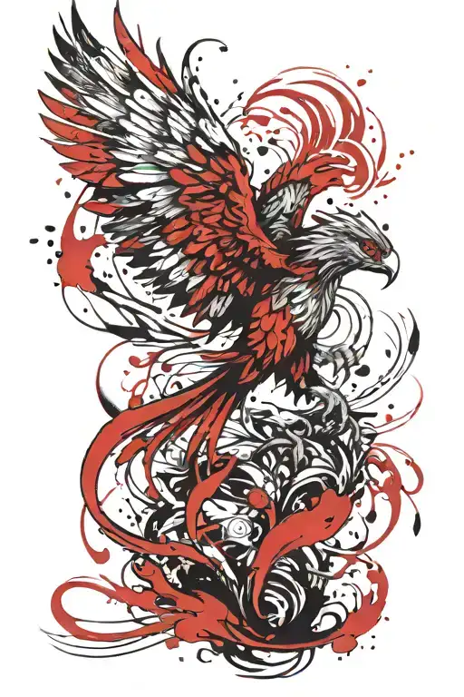 Phoenix Rising From The Ashes