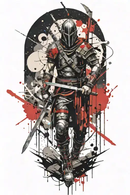 Warrior Wielding A Sword