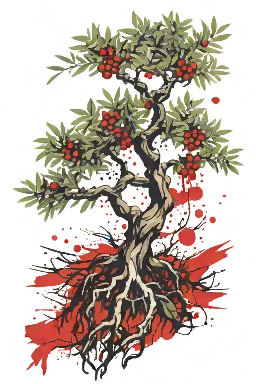 Olive Tree With 5 Roots