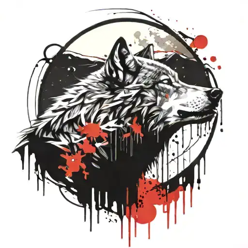 Wolf Howling At The Moon