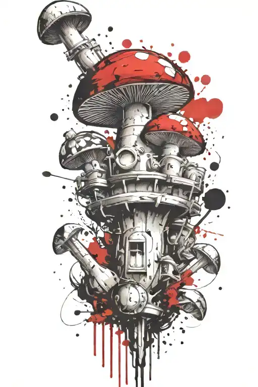 Mushroom Grenade Mixed Together