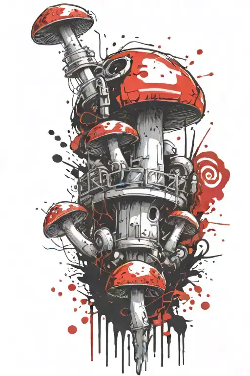 Mushroom Grenade Mixed Together