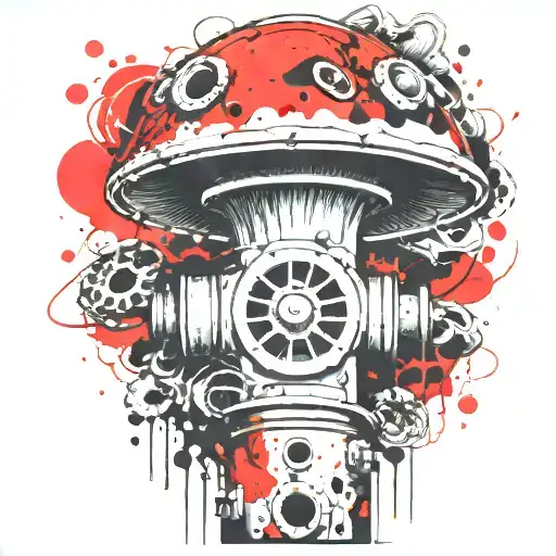 Fire Hydrant Mushroom Grenade Mixed Together