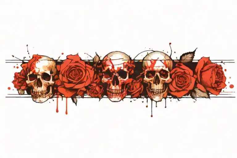 Skull Roses