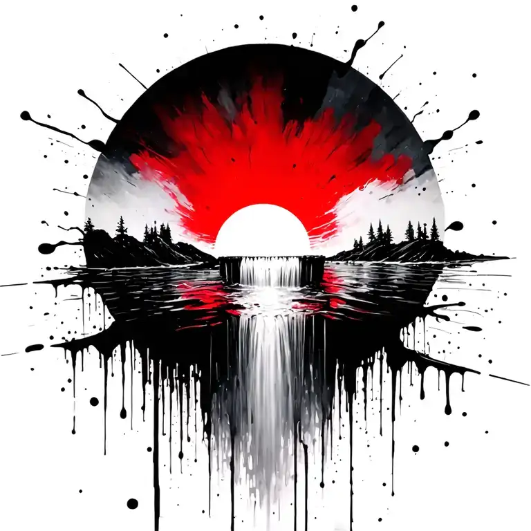 Sun Becomes A Waterfall