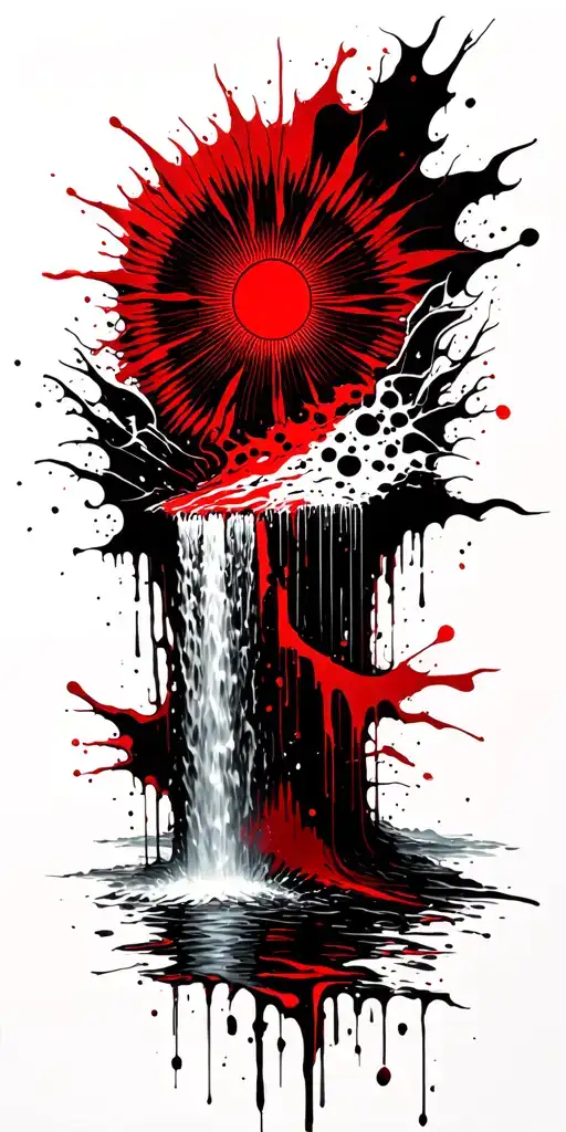 Sun Becomes A Waterfall