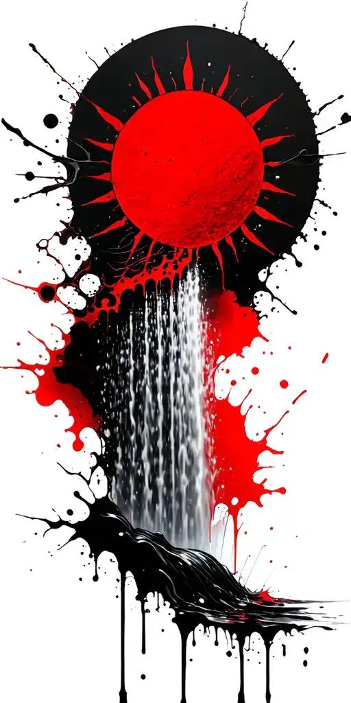 Sun Becomes A Waterfall