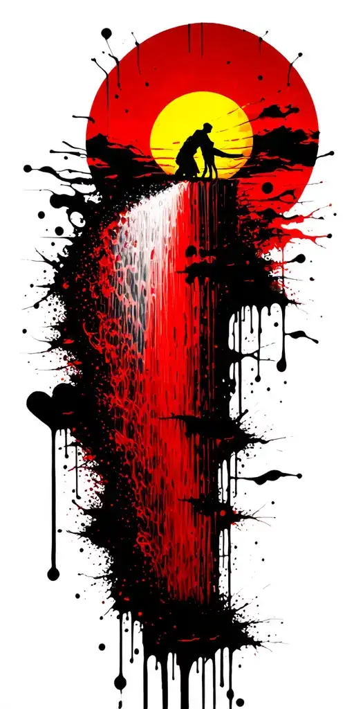 Sun Becomes A Waterfall