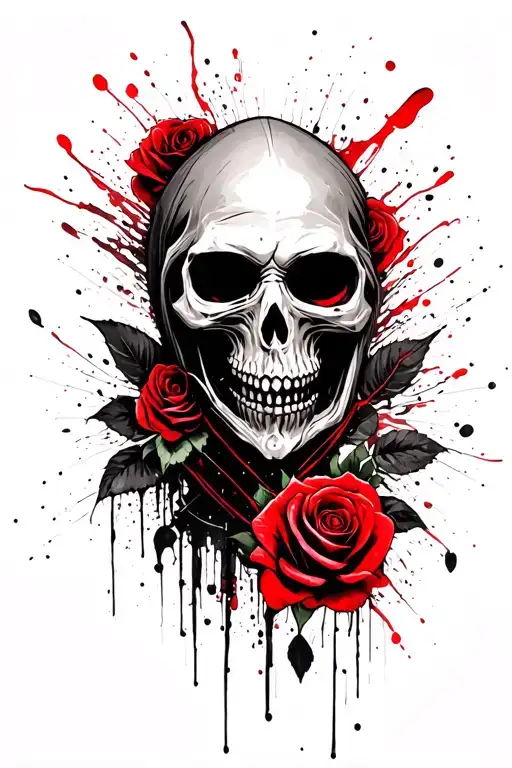 Grim Reaper And Roses