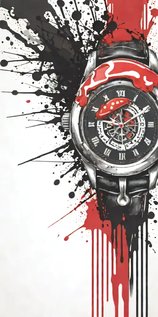 Hippy Shroom Grenade Wrist Watch