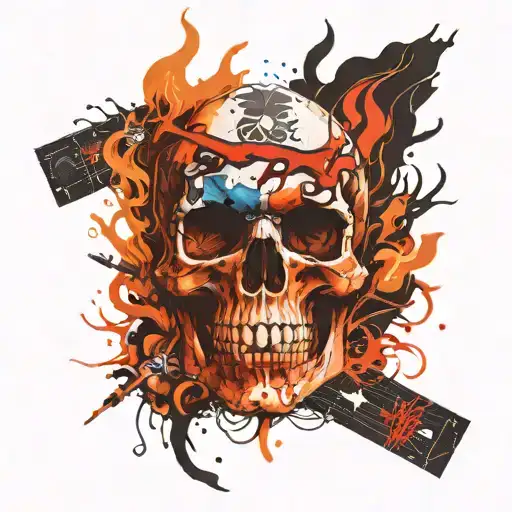 Burning Skull