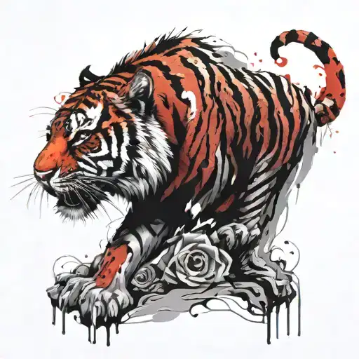 A Confident Tiger And A Cancer Merged Into One