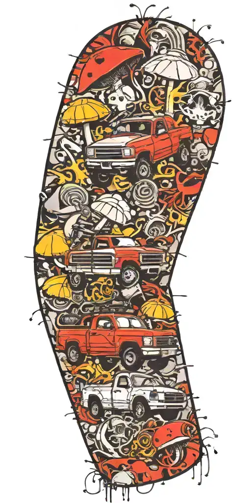 Pickup Truck Grenade On Shrooms