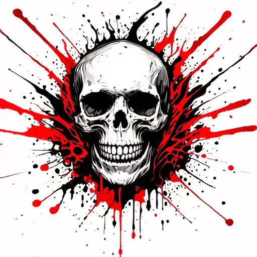 Skull And Fire Coming