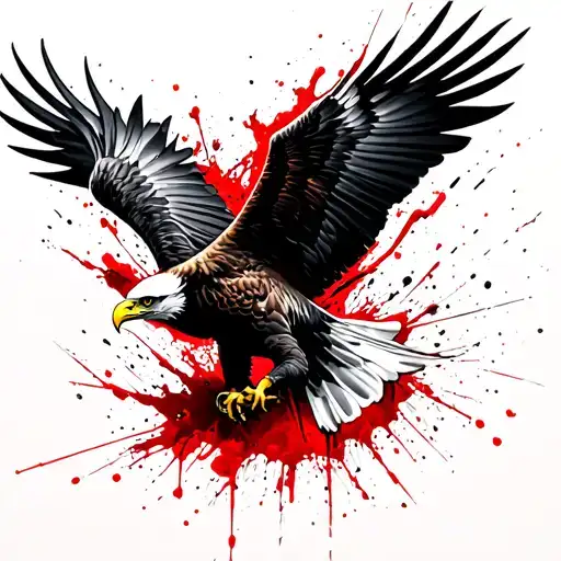 Eagle Attacked In A Dive