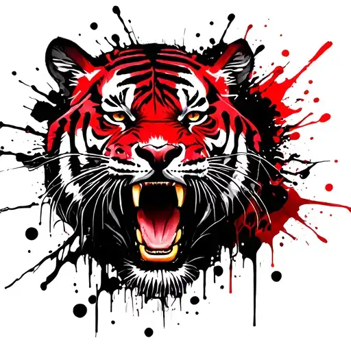 Roaring Tiger Head