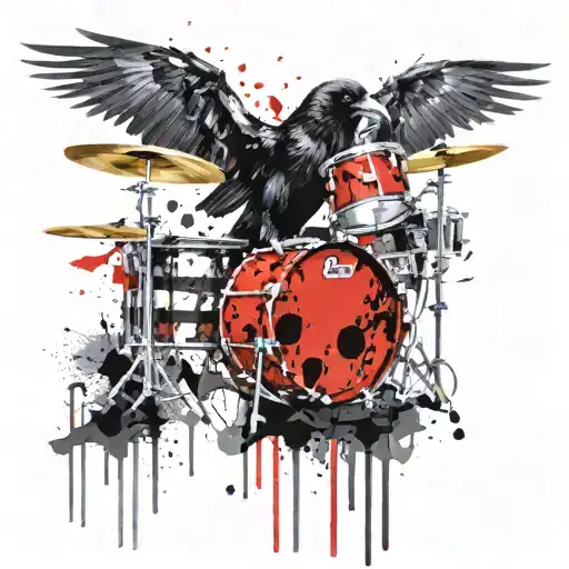 Crow An Drums Mixed