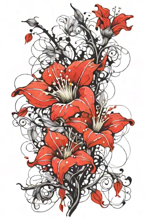 Long Thin Moonflower Vine