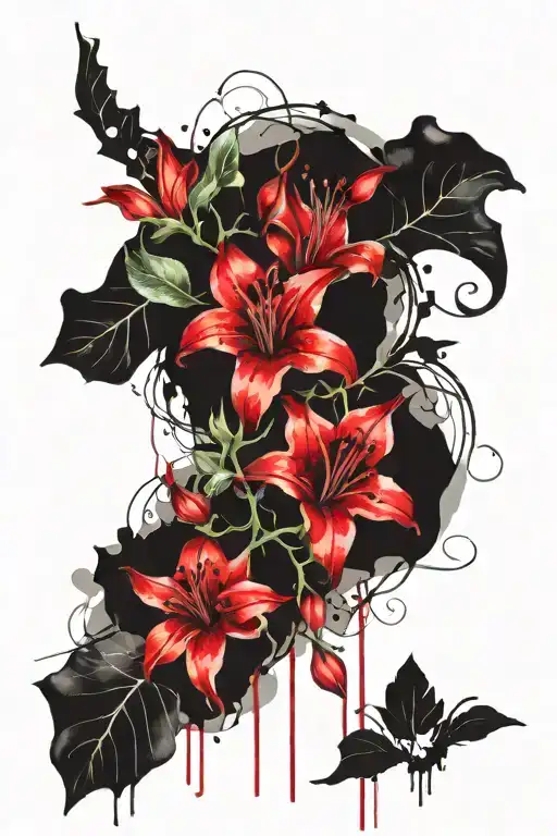 Long Thin Moonflower Vine