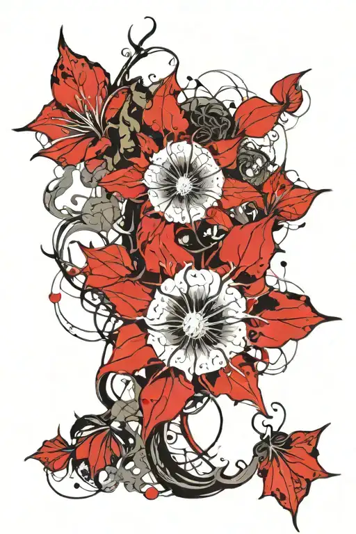 Long Thin Moonflower Vine