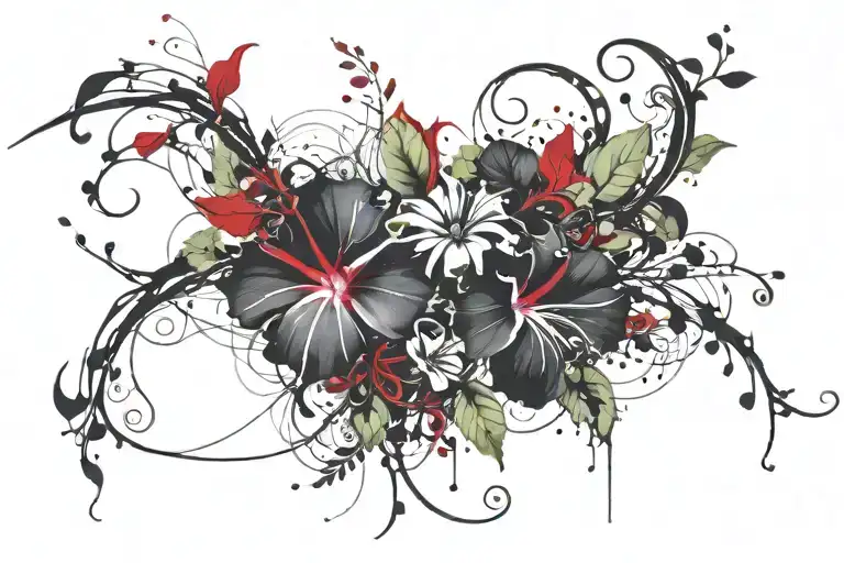 Swirling Morning Glory Vine