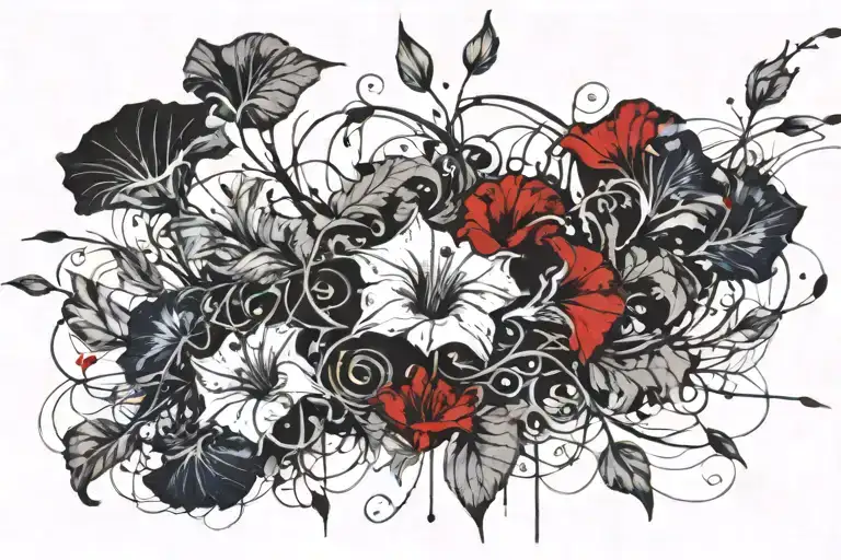 Swirling Morning Glory Vine