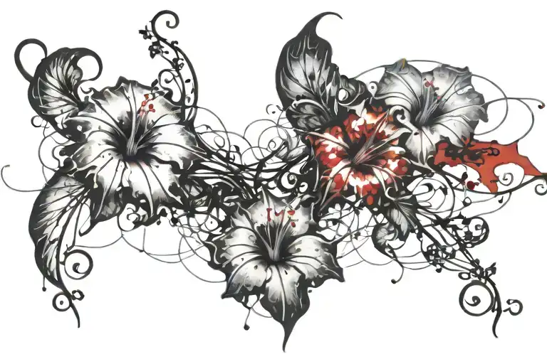 Swirling Morning Glory Vine