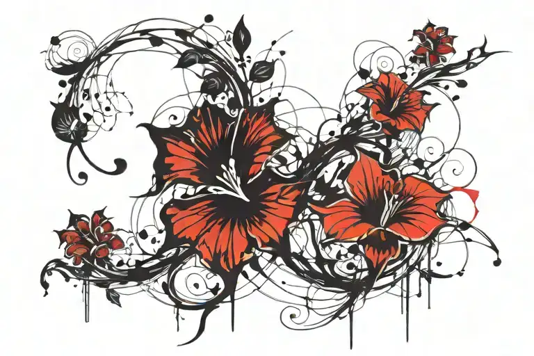 Swirling Morning Glory Vine