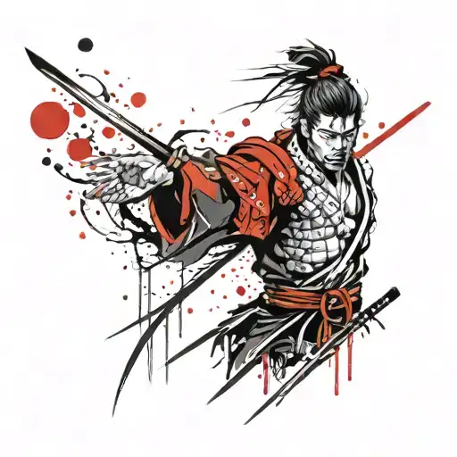 Defeated Samurai Eyeing To Take Revenge Full Arm