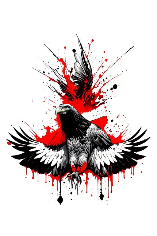 Eagle Is Not Headed Flies Text Under Eagle