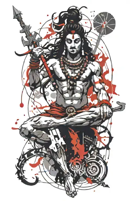 Shiva In Warrior Mode