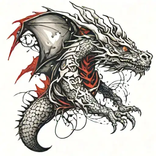 Dragon Wrapped Hand Holding