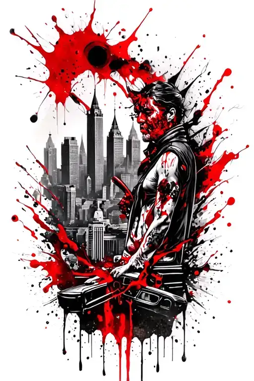 Master And Margarita Behemoth And Moscow Cityscape