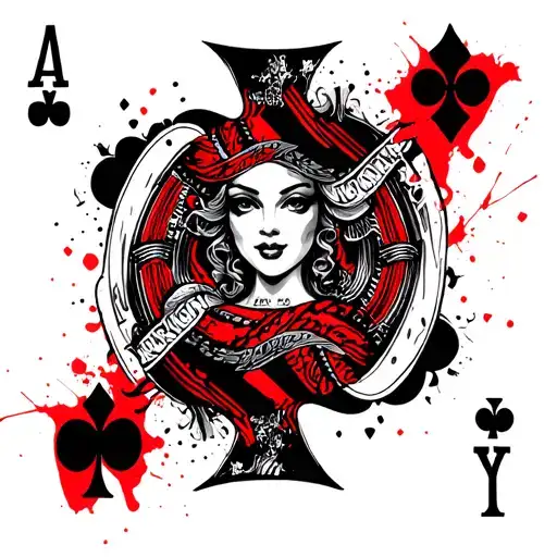 Queen Of Spades Card
