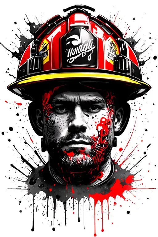 Fireman Helmet With 3 Names Incorporated