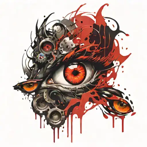 Many Demon Eyes Looking