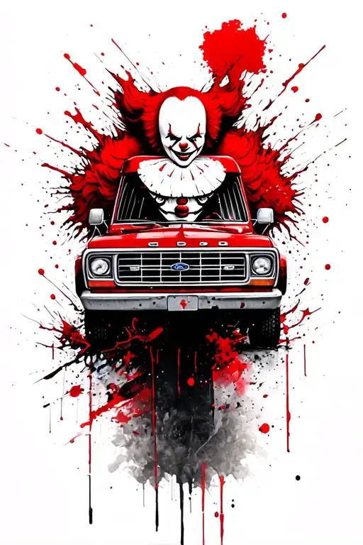 Pennywise In A Ford Truck